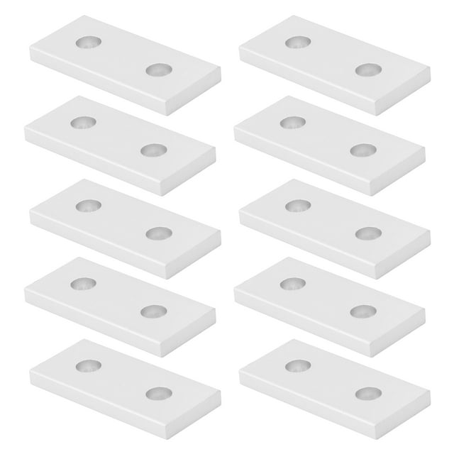 Aluminum Joining Plate, 2 Hole Vertical Connection Tool with Smooth Surface for Aluminum Frame Structure in Construction Industry