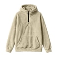 thumbnail image 3 of cocolona Womens Plus Size Hoodies Long Sleeve Half Zip Pullover Fuzzy Sweatshirts Fall Winter Warm Fleece Lined Tops, 3 of 6