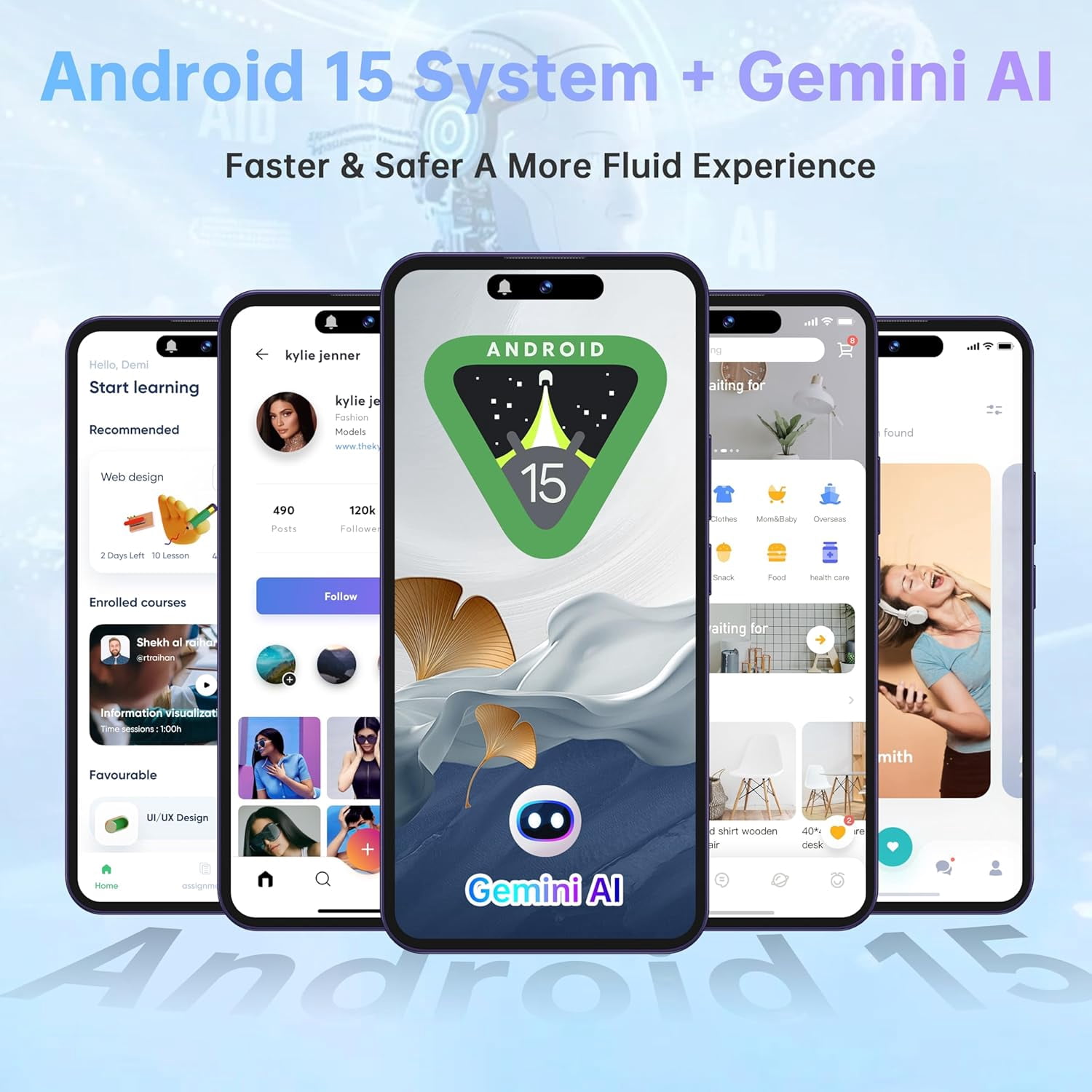 OUKITEL P1 Pro Unlocked Cell Phone Android 15-6.7" FHD+ AMOLED 120Hz Display Unlocked Android Phones, 16GB+256GB/2TB 50MP AI Camera Smart Phone, 5150mAh Fingerprint/Face ID/4G Dual SIM/GPS/OTG/NFC