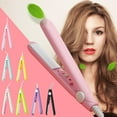 SATRINO 2024 New Pink Mini Ceramic Hair Curler & Straightener, 2in1