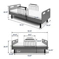 thumbnail image 3 of Electric Adjustable Hospital Bed for Home Use with Wired Remote Control, Memory Foam Folding Mattress & Safety Side Rails, Home Healthcare Support, 3 of 9