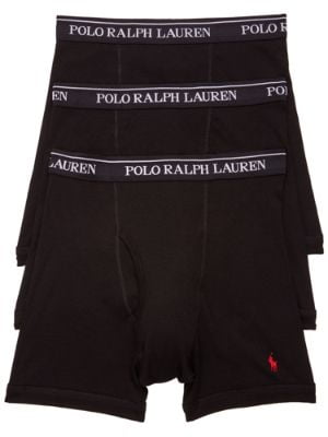 Mens Clothing Underwear Boxers Polo Ralph Lauren Cotton 5 Pack Classic Boxer Trunks in Black for Men 