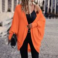 thumbnail image 4 of Women's Loose-fitting, Slimming, Stylish, Versatile Long Cardigan for Women's Casual Fashion and Apparel,Saffron,2XL, 4 of 5