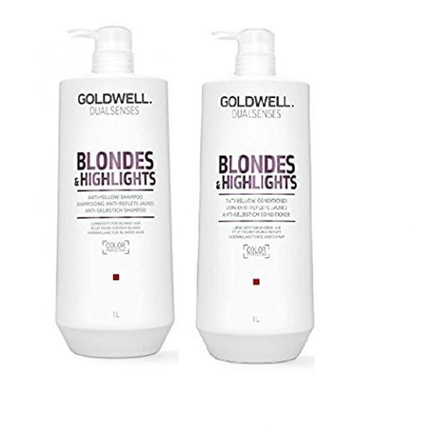Goldwell Blonde And Highlights Anti-Yellow Shampoo & Conditioner Duo Set - Walmart.com