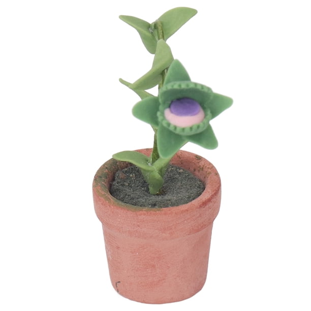 Planta En Miniatura, Simulación Multiusos Planta De Casa De Muñecas Resistente Al Desgaste Ligero Lindo Para Decoración De Casa De Muñecas 1/12