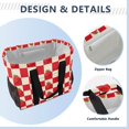 thumbnail image 4 of Large-capacity handheld storage bag Thickened picnic travel bag oversized clothing luggage organizing bag Strawberries Checkered Tablecloth, 4 of 8