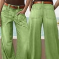 thumbnail image 6 of Jerdar Women's Casual Loose Wide-leg Straight-leg Cropped Jeans, 6 of 8