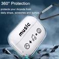 thumbnail image 4 of Casecaca Artistic Graffiti-Style Durable TPU Clear Airpods Case,for Airpods 1/2/3 and Airpods Pro 1/2 Gen, 4 of 6