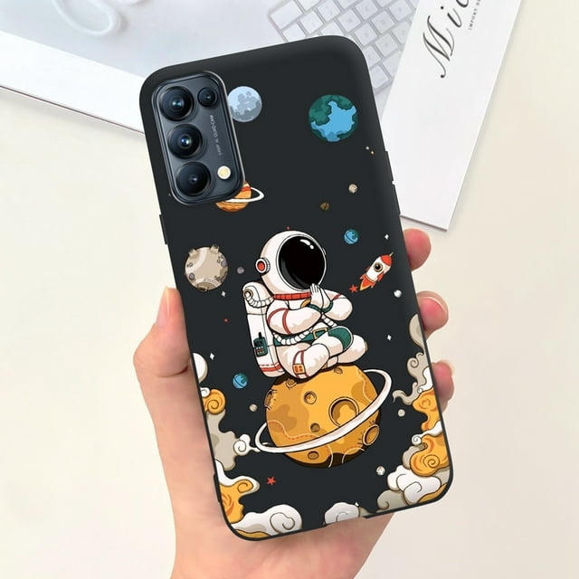 For OPPO Reno5 Pro 5G 4G Reno5 Phone Case Reno 5 5Pro CPH2201 CPH2145 Cute Cat Cartoon Candy Color Soft Silicone TPU Back Cover 20 Reno5 Pro 5G