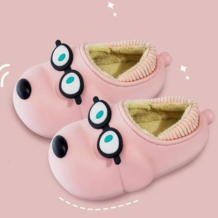 

CoCopeanut Lovely EVA Cartoon Dogs Modelling Design Home Cotton Slippers 2022 new Plush Warm Non Slip Comfy Shoes Femme Slippers Indoor Wom