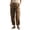 *Brown, variant on ClodeEU Women's High Waist Cargo Pants with Pocket ,Casual Tapered Work Trousers with Cuffed Ankle Army Green,Women's Plus XL