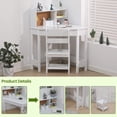 thumbnail image 3 of Kids Study Escritorio y Chair Set Corner cm de Profundidade Madera cm de Alturaomework Mesa con cm de Alturautch Ajustable Chair Cork Board y Almacenamiento, 3 of 5