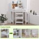 thumbnail image 2 of Qinaqin Kids Study Escritorio y Chair Set Corner de Profundidad Madera cm Alturaomework Mesa con Alturautch Ajustable Cork Board Almacenamiento, 2 of 5