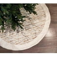 thumbnail image 2 of Fennco Styles Holiday Brushed Foil Print Faux Fur Christmas Tree Skirt, 2 of 12