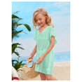 thumbnail image 3 of Vestido de playa SOLY HUX para niña con cuello en V, color verde, talla 140, 3 of 6