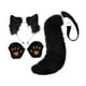 thumbnail image 3 of Orejas y cola de zorro para cosplay para mujeres y niñas, accesorios de cosplay, disfraz de Halloween de peluche negro, 3 of 9