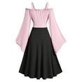 thumbnail image 4 of Hurxie Wedding Womens's Medieval Renaissance Costume Cosplay Over Dress, 4 of 6