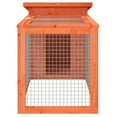 thumbnail image 2 of vidaXL Rabbit Hutch Brown 100.5x54x55 cm Solid Wood Pine, 2 of 4