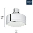 thumbnail image 2 of Grohe 26 051 1 Tempesta Cosmopolitan 1.5 GPM Single Function Rain Shower Head - Chrome, 2 of 6