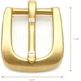 thumbnail image 2 of Solid Brass Belt Buckle Single Prong Belt Buckle for Replacement DIY Leather Craft SCBB (3/4 Inch - SB01), 2 of 5