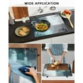thumbnail image 6 of nqOlkjepod Large Induction Cooktop Protector Mat 24"x21", Teal Gray Stove Top Covers for Electric Stove, Modern Oil Painted Art Abstract Geometric Stove Burner Cover Mats, Glass Top Stove Cover, 6 of 8