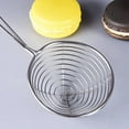 thumbnail image 3 of Drain Spoon, Stainless Steel Strainer, Colander, Colander, Boba Pearl Spoon, Strainer, Soup Spoon, Non-Stick Mesh Skimmer Spoon With Handle, Used For Frying Food In The Kitchen, 3 of 6
