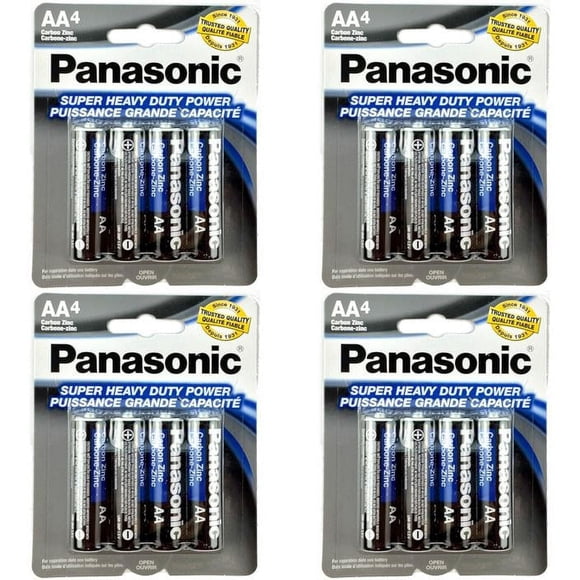 16 PCS Panasonic AA Batteries Super Heavy Duty Power Carbon Zinc Double A Battery 1.5v