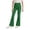 Green, variant on Pleated Flare Trousers for Girls Elastic Hight Waist Bell Bottom Athletic & Yoga & Dance Pants Casaul Slim Fit Trousers