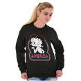 thumbnail image 3 of Betty Boop Cartoon American Wink Women Crewneck Sweatshirt Brisco Brands S, 3 of 6