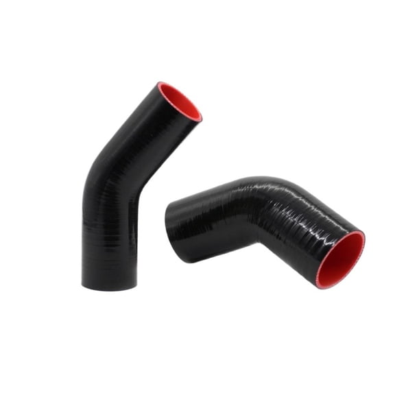 R-EP 45 degree Silicone Elbow Hose 38MM Rubber Joiner Bend Tube for Turbo Cold Air Intake Connection