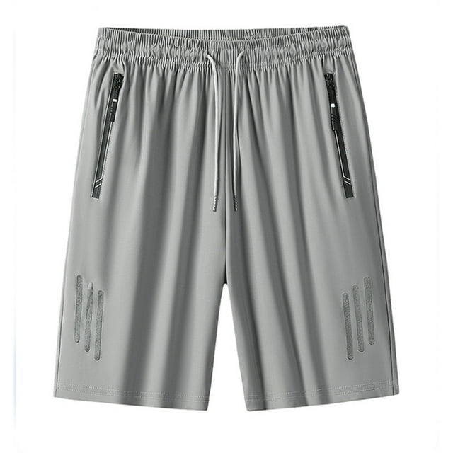 Dagugfen Plus Size Mens Shorts Elastic Waist Drawstring Stretch Loose Lightweight Beach Home Casual Shorts