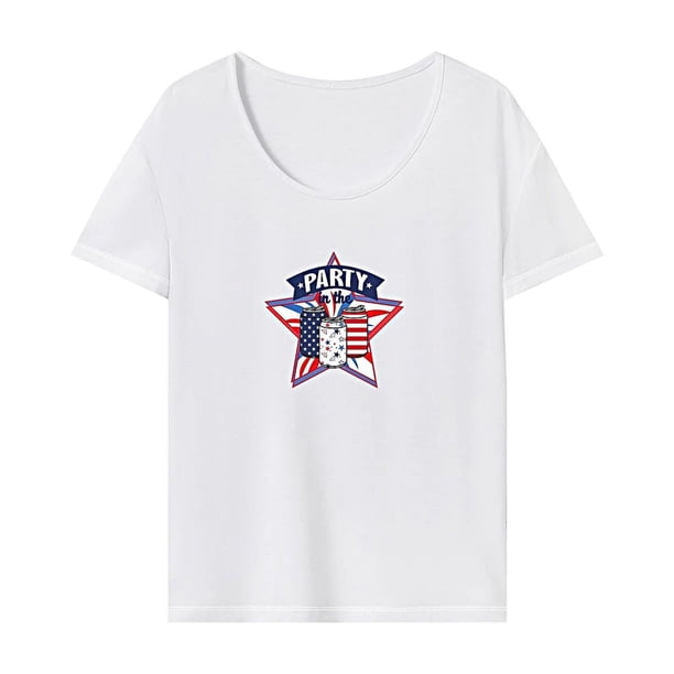 Camiseta para mujer, camiseta básica de moda de verano para caminar, viajar, regalo del día de San Valentín M