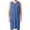 Blue, variant on Men's Sleeveless V-Neck Modal Nightshirt, Loose Fit Lightweight Soft Sleep Shirt Knee Length, Breathable Comfort Casual Home Loungewear Tank Top Blue