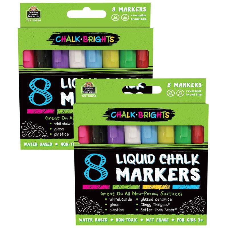 Teacher Created Resources Chalk Markers Assorted Tip Assorted 8/Pack (TCR20884-2)