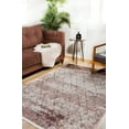 thumbnail image 3 of Slavyansk Brown Modern Polyester Area Rugs for Living Room Washable Rugs Boho Moroccan Area Rug Soft Geometric Bohemian Distressed Indoor Rug for Bedroom Dining Room Office Foldable Nonslip Rug, 3 of 9