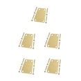 thumbnail image 1 of QualitChoice Electric Guitar Neck Plate Solid Color Replace Component Metal Guitars Board Music Instrument Accessory with Screws Golden 5Set, 1 of 6