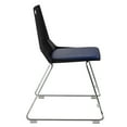 thumbnail image 3 of Luvraflex Stack Chair With Polypropylene Back, Padded Seat - Black, Blue, 3 of 5