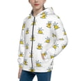 thumbnail image 2 of Kdxio Rubber Duck Showe Pattern Kids Boys Girls Zip Up Hoodie 3D Printed Hooded Sweatshirt Hoody Coat with Pocket 7-12 Y-Small, 2 of 6