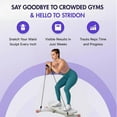thumbnail image 2 of CLIQKWEN All-Motion Balance Board with LCD Monitor & Resistance Bands - 300lb Capacity Wobble Board for Core Workouts, Home Gym, Just 15 Min Daily, 2 of 7