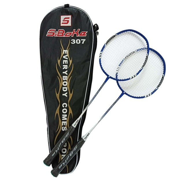 2 Piece Badminton Racket Set Badminton Racket Interactive Toy Double Racket and B Aluminum