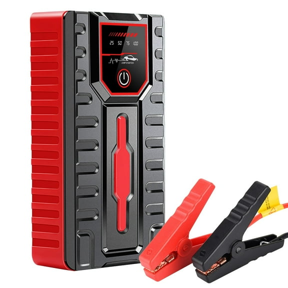 Cikuci Car Battery Jump Starter Portable, 15000mAh Auto Battery Booster Charger for up to 6.0L Gas & 3.0L Diesel Engines, with Smart Jumper Clamp