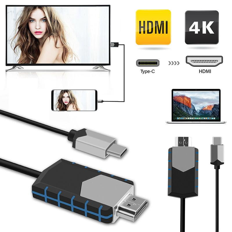 4K USB Type C To HDMI HDTV AV TV Cable Adapter For Samsung Galaxy S10 S9 MacBook