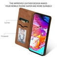 thumbnail image 2 of Samsung Galaxy A70 Case, Dteck Smooth PU Leather Flip Folio Wallet Card Slots Case Cover Stand Feature & Magnetic Closure For Samsung Galaxy A70 2019 6.7", Brown, 2 of 7