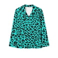thumbnail image 3 of Women's Pajama Set 2 Piece Home Pocket Leopard Print Pajama Set Home Wear Sleepwear Suit, 3 of 4