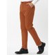 thumbnail image 2 of Lars Amadeus Pantalones de vestir a rayas para hombre, ajustados, con frente plano, de negocios, con bolsillos marrón S, 2 of 6