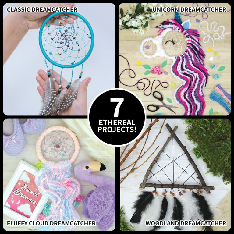 Crafts & Sewing Make It Real Dream Catcher and Dream Glow Terrarium Sand Art Kit