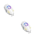 thumbnail image 1 of Sidaley Ventilador de refrigeración para teléfono inteligente con luz RGB, radiador portátil, disipador de calor de disipación de juego Blanco 2piezas, 1 of 6