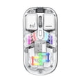 thumbnail image 1 of Graflsoa Souris Sans Fil Transparente à Double Mode Moderne en Blanc avec Charge Type-C et Connectivité Bluetooth 5.0, 1 of 7