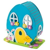 8" Easter Bunny Foam House DIY Easter Craft Kit