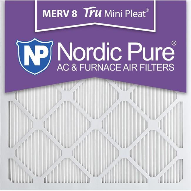 Nordic Pure 15x20x1 MERV 8 Pleated AC Furnace Air Filters 6 Pack Nordic Pure 15x20x1 MERV 8 Pleated AC Furnace Air Filters 6 Pack